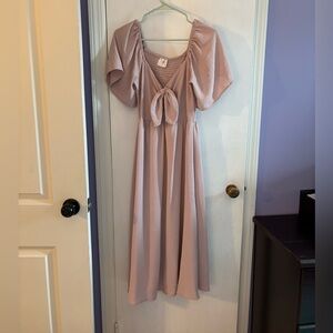 Siren lily pink maternity dress